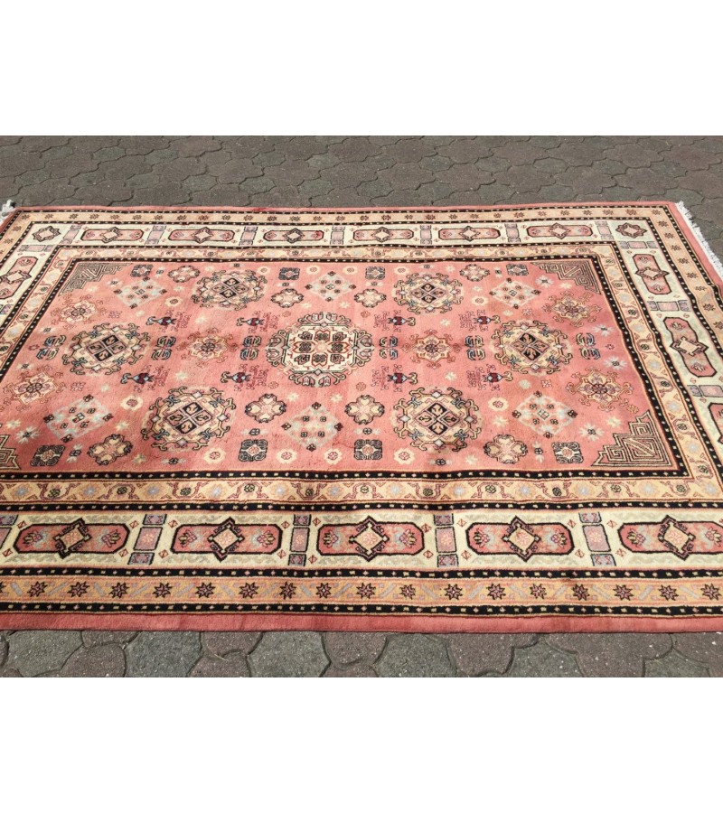 Fine Oushak rug 7x10 , Area rug , Turkish rug , Vintage Bedroom Rug 6'7 X 9'10 , Soft wool rug
