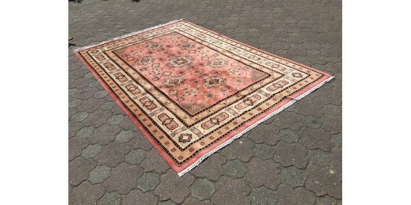 Fine Oushak rug 7x10 , Area rug , Turkish rug , Vintage Bedroom Rug 6'7 X 9'10 , Soft wool rug