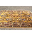 7x11 Soft High Pile Turkish Rug , Yellow Oushak Rug , 7'4 X 11'2 Turkish Rug soft , Wool rug handmade