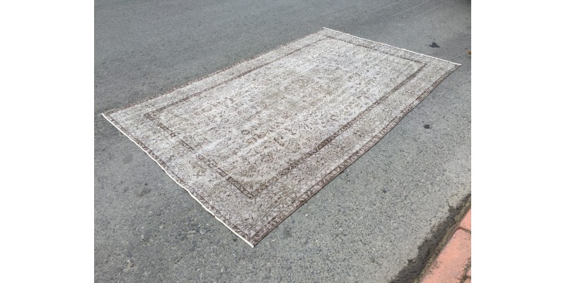6x10 retro bed plan rug, boho rug, 5'11 X 10' rug for living room