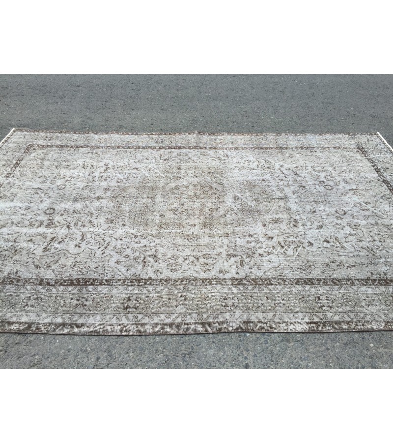 6x10 retro bed plan rug, boho rug, 5'11 X 10' rug for living room