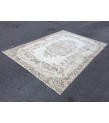 7x9 rustic Turkish rug, bedroom rug, Hand knotted Rug , Wool Rug, 6'7 X 9'2 retro rug