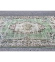 6x10 green gray bedroom rug, Vintage turkish rug , Living room rug , 6'5 X 10' boho Rug