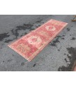 3x9 nomadic red corridor rug, kitchen runner, 3' X 8'9 retro handmade runner
