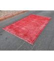 5x9 red bed plan rug, Living room rug , 5'5 X 9' Vintage rug