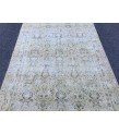 5x8 beige kitchen rug, bed plan rug, Turkish handmade rug, 4'8 X 7'5 retro rug
