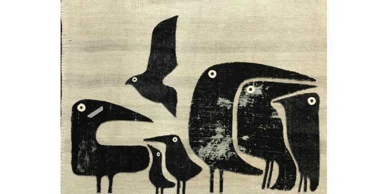 Wings and Weavings: Bird's Portrait on Rug