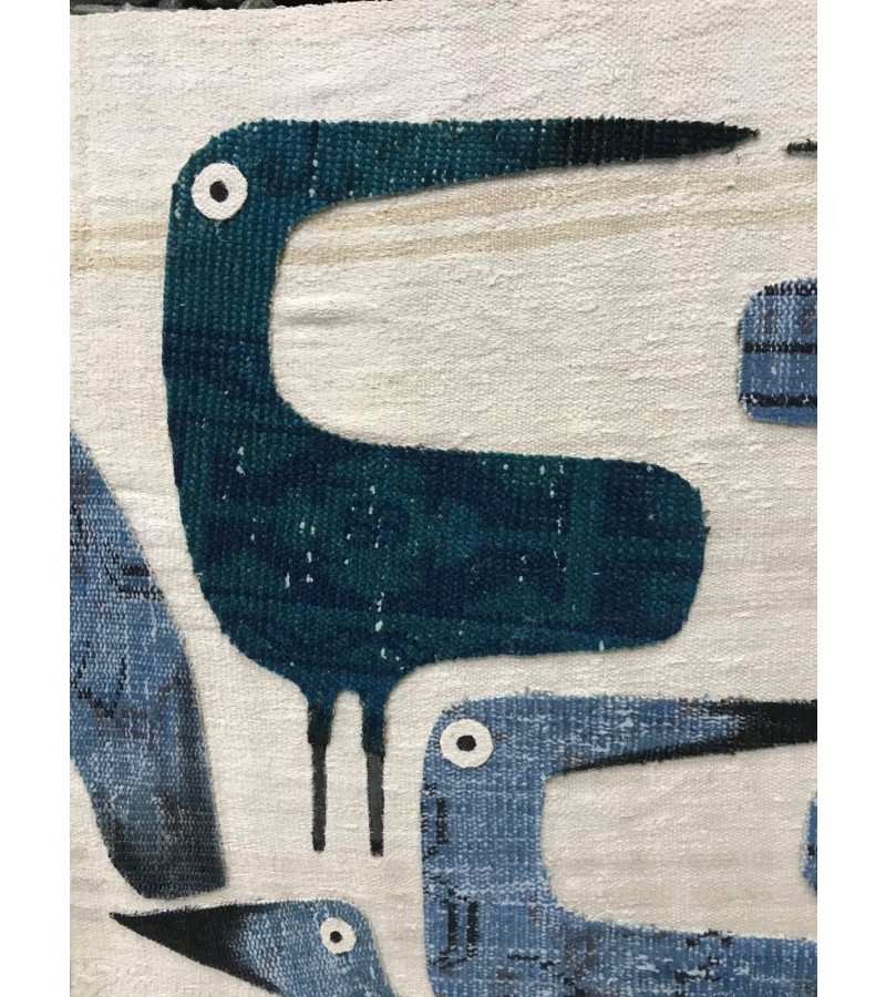Wings and Weavings: Bird's Portrait on Rug