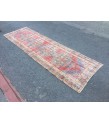 3x10 distressed vintage runner, entryway runner, 3'1 X 9'10 woven runner