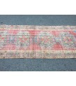3x10 distressed vintage runner, entryway runner, 3'1 X 9'10 woven runner