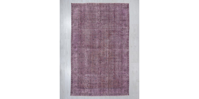 Tapis Laine Moderne Usé Tapis Oriental Vintage Violet 224x106 Cm - Laine, Noué Main, Look Moderne Usé, Pièce Unique Tapis Kilim Tapis Laine Moderne Usé Tapis Oriental Vintage Violet 224x106 Cm - Laine, Noué Main, Look Moderne Usé, Pièce Unique Tapis Kilim