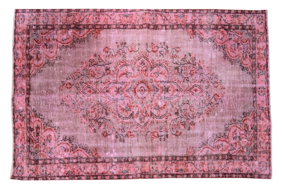 167 X 257 Cm Hand Knotted Madallion, 5 X7 Rug In Cm